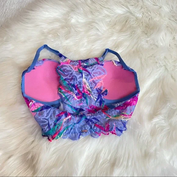 Floral Racer Back Bra - Picture 4 of 4